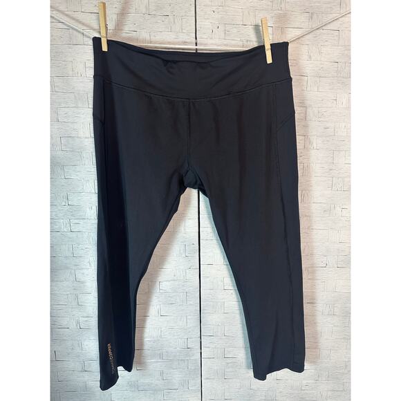 Tommy Copper women’s leggings crop black activewear running athleisure - Picture 1 of 11